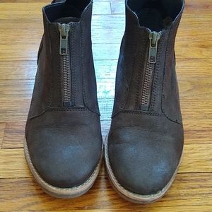 Diba brown leather ankle boots